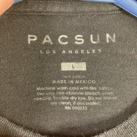 Pacsun Game Over Shirt Adult Large Black Anime Graphic Tee Long Sleeve - Picture 11 of 12